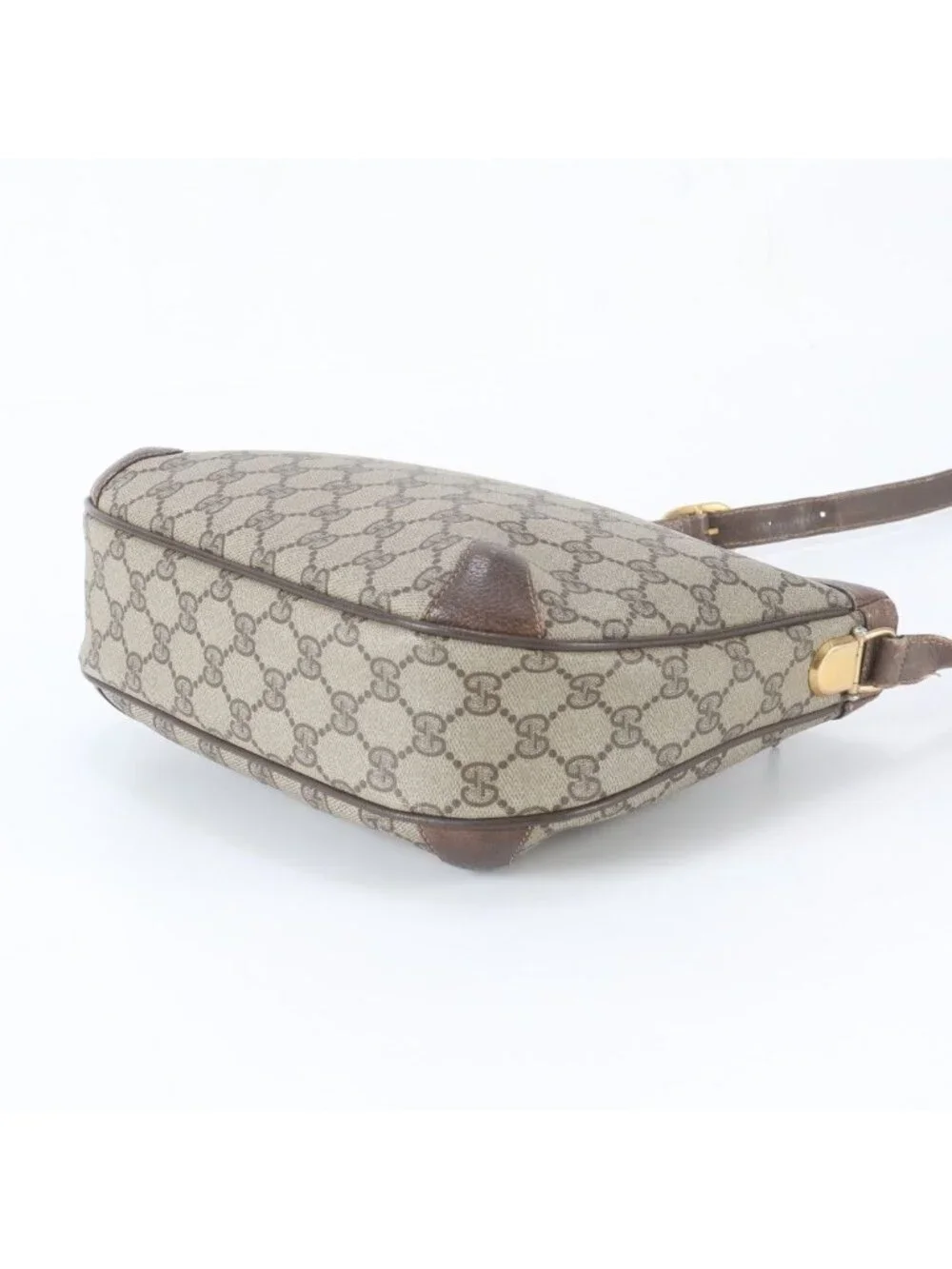 ★SOLD★ Gucci Vintage GG Supreme Leather Shoulder Bag Crossbody Hand Tote - Picture 4 of 11